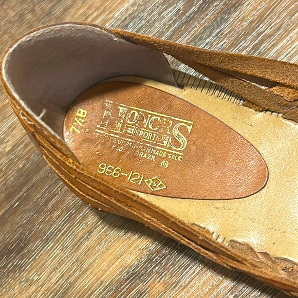 Authentic Vintage Huaraches from Brazil, Brown Leather - Picture 3 of 3